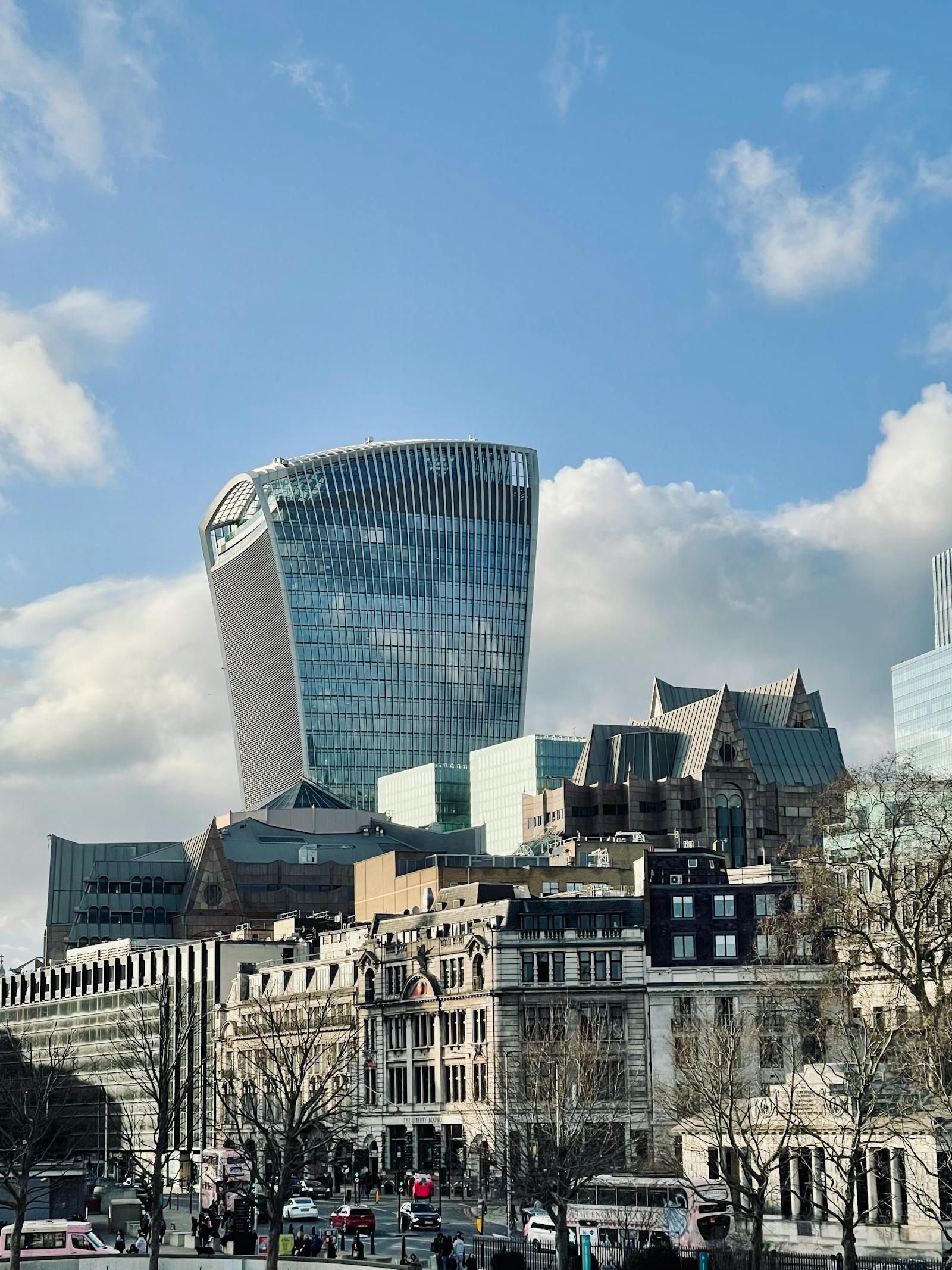 London financial district architecture under a clear sky